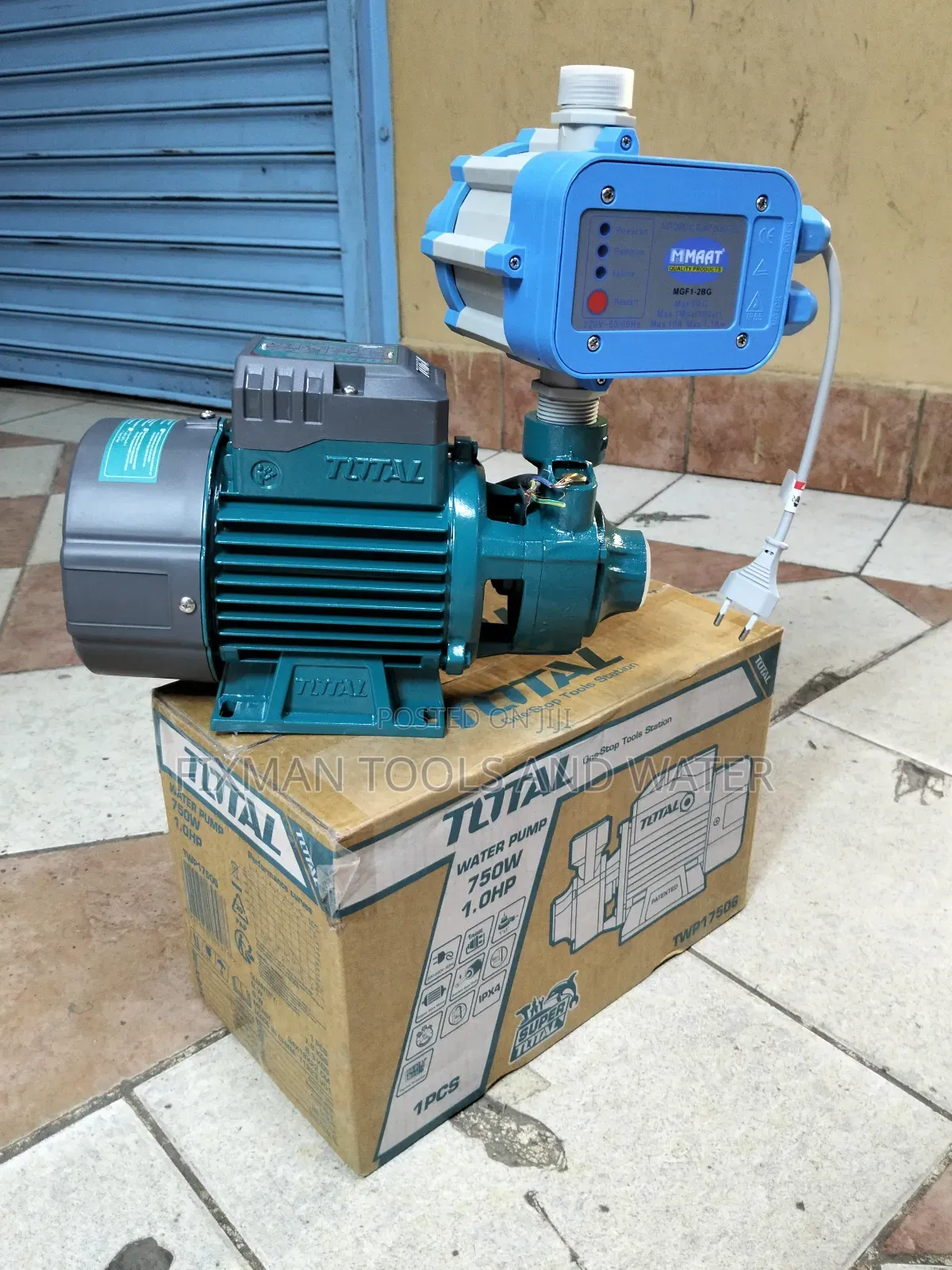 Total Water Pump 1 Hp  And Pressure Control Switch Set