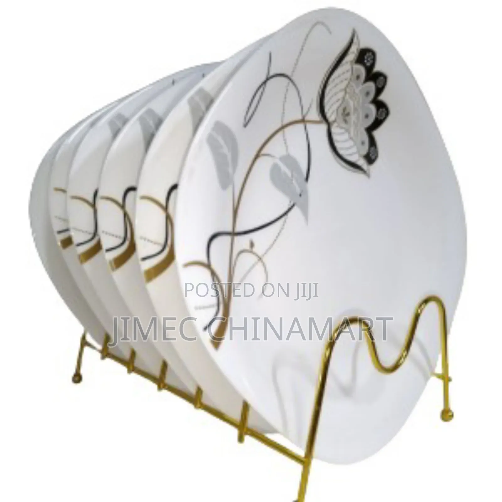Gold Leaf Accent Plates
6pcs Gold Leaf Ceramic Plates