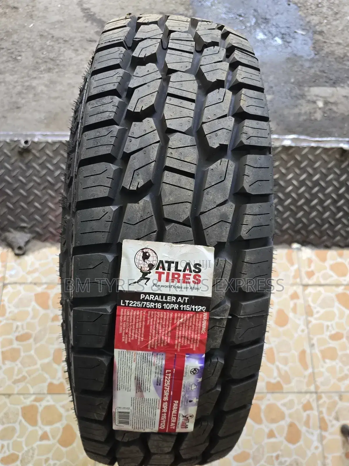 225 /75 R16 Atlas Tyres (All Terrein) Thailand.
