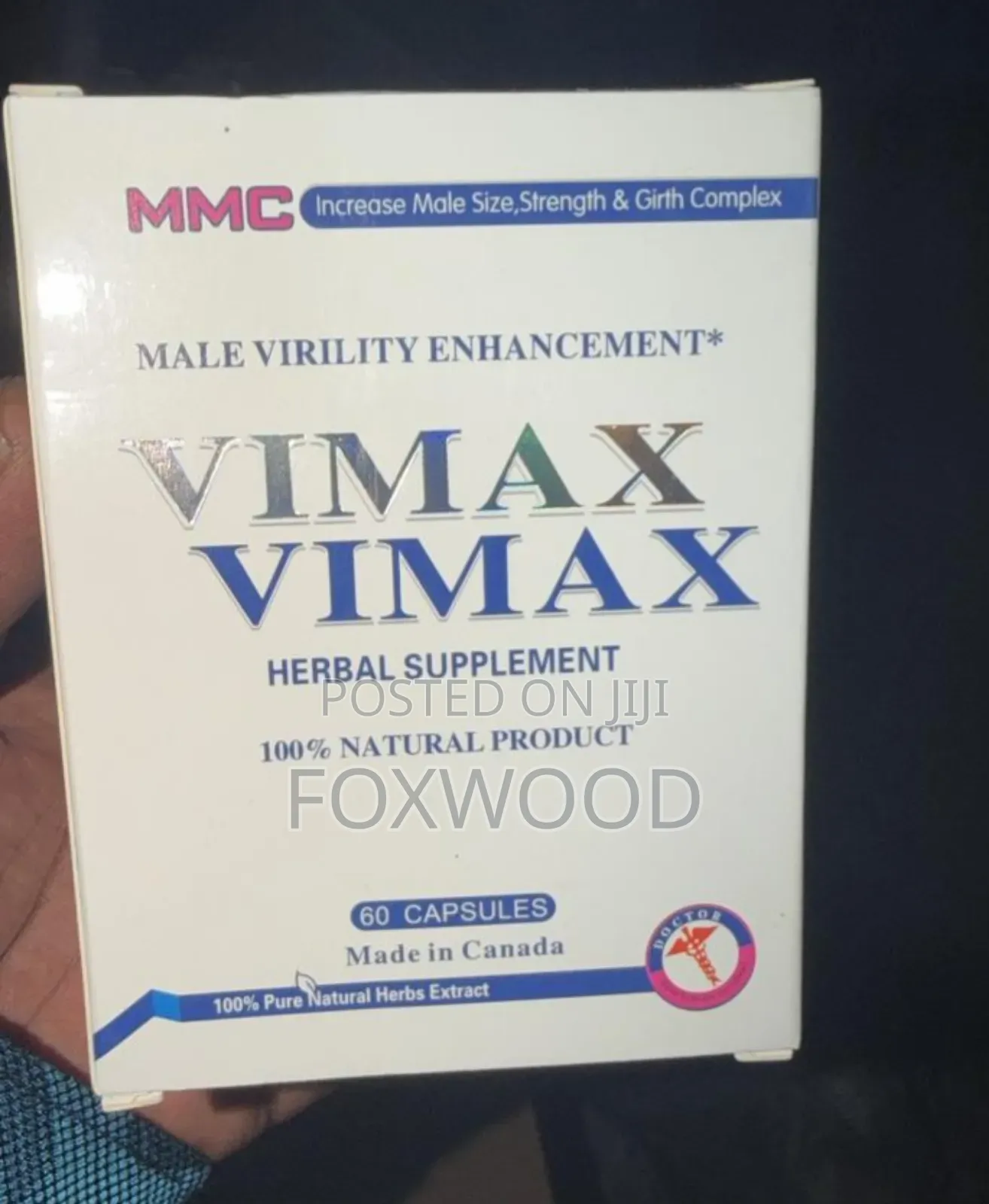 Vimax Male Virility Enhancement Supplements.