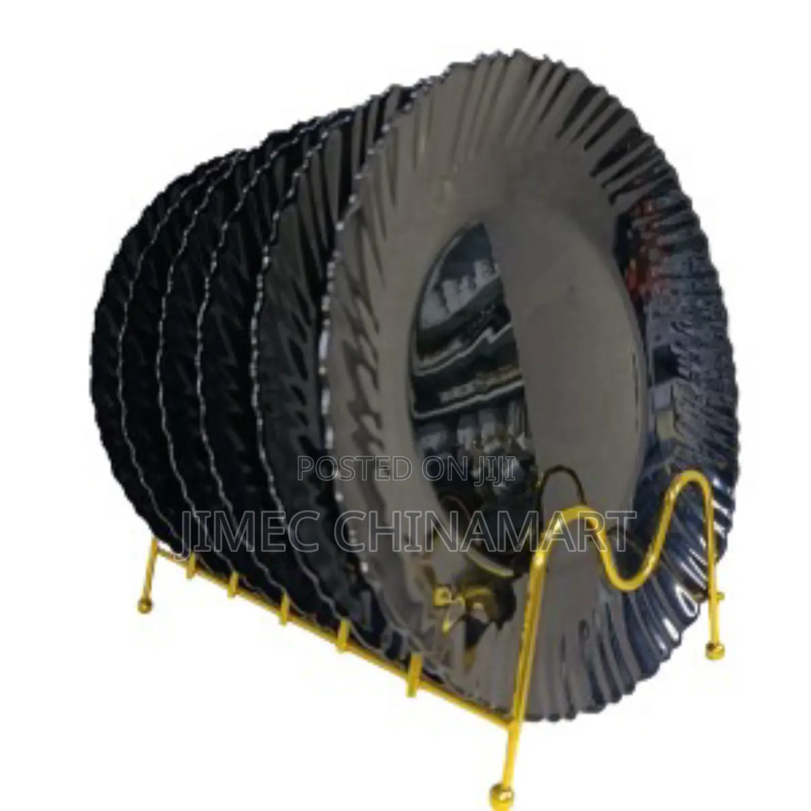 6pcs Black Plates