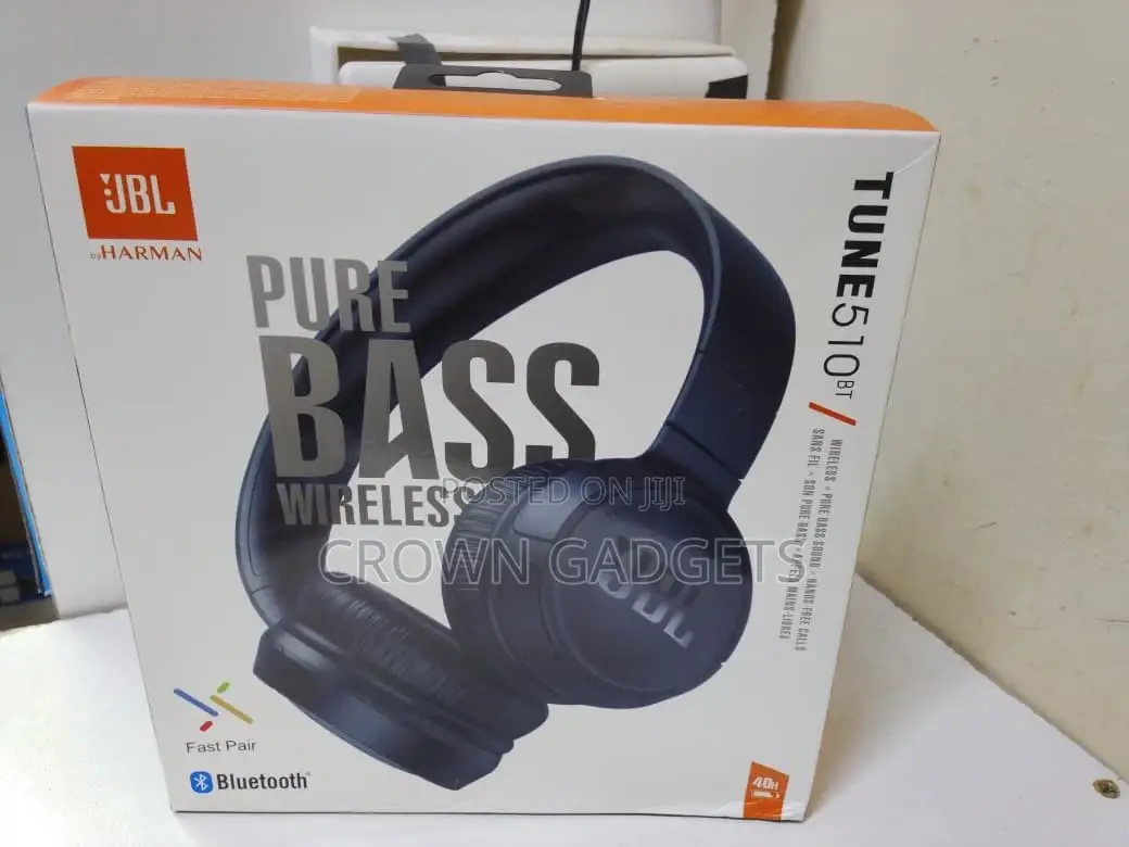 JBL Tune 510bt Bluetooth on-Ear Headphones 40h Playtime