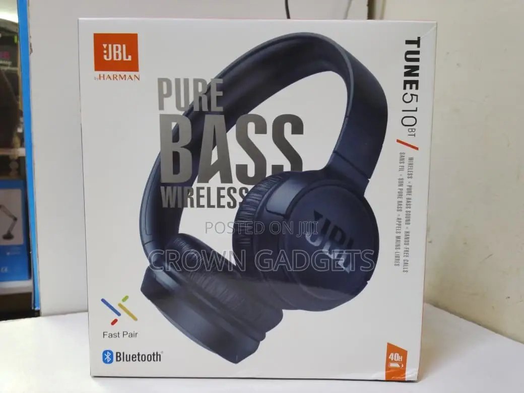 JBL Tune 510bt Bluetooth on-Ear Headphones 40h Playtime