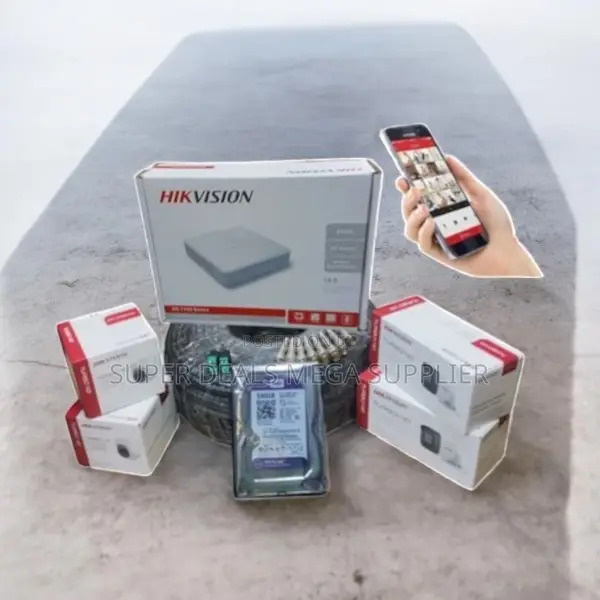 Hikvision 4 Cameras 1080p Hd CCTV System With Auto Tracking Support