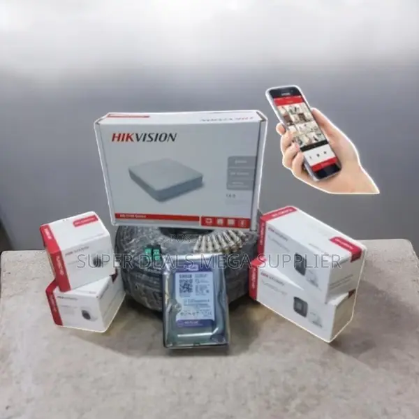 Hikvision 1080p Full Hd Surveillance 4 Cameras Full CCTV System Kit