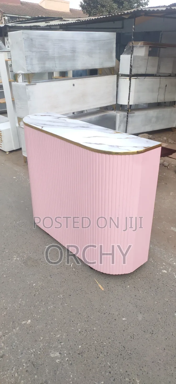 1.2 Meters Pink Spa Reception Desk/ Counter
