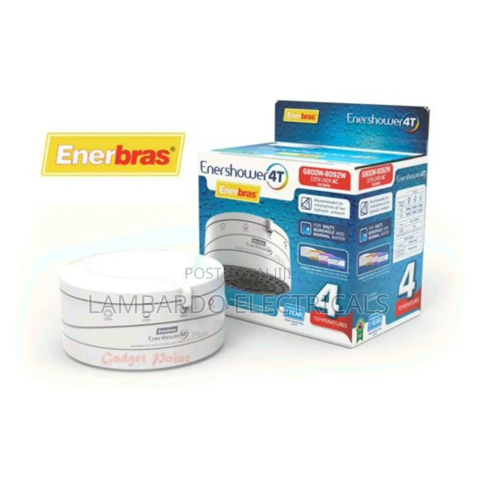 Enerbras Enershower 4t Instant Shower Water Heater.