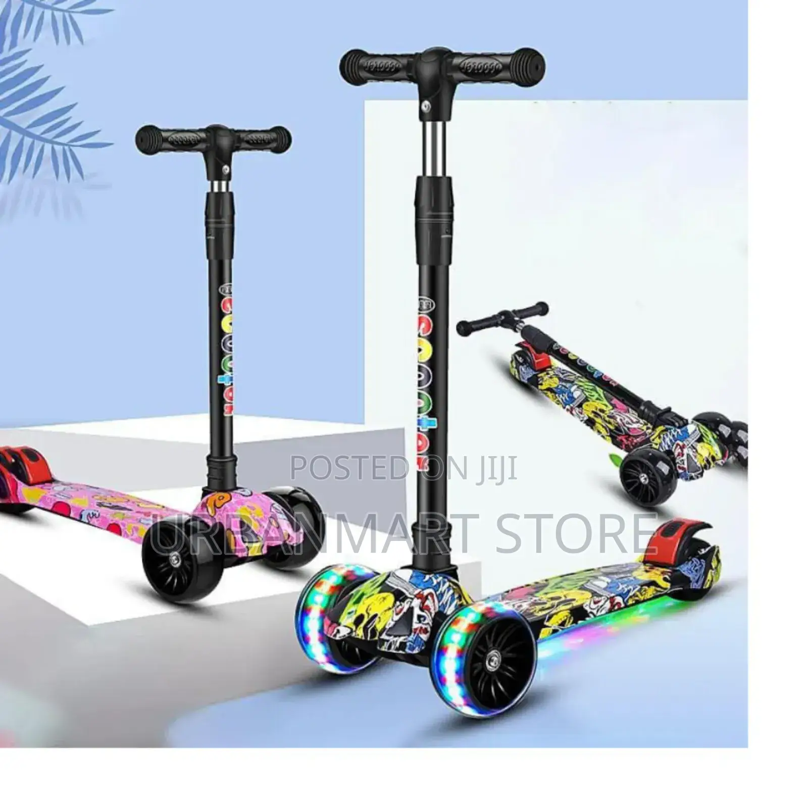 Foldable Led Graffiti Scooter for Kids 2-10y – Back in Stock!