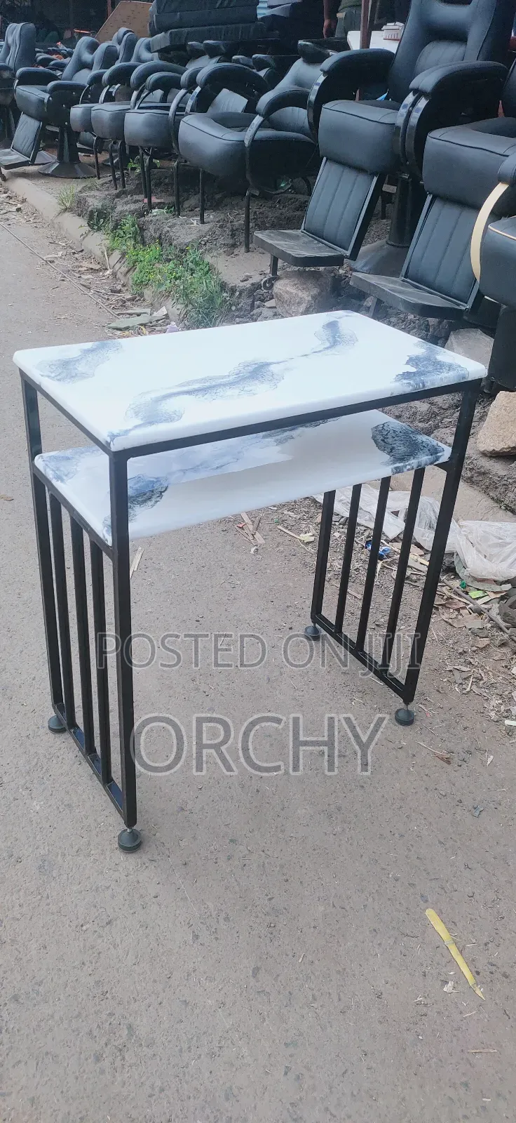 Double Shelve Nail Table/ Manicure Table