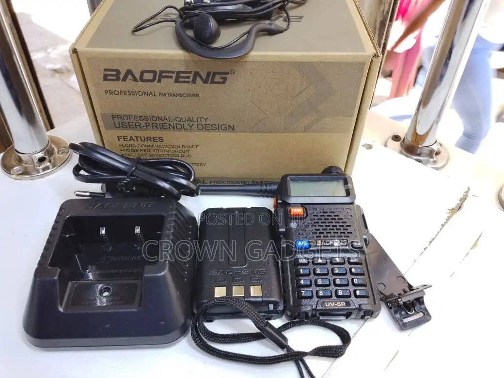 Baofeng Uv-5r Dual Band Handheld Radio With Led Torch
