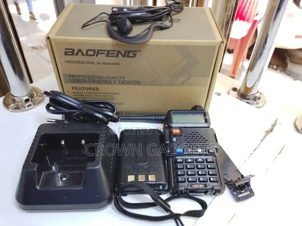 Baofeng Uv-5r Dual Band Handheld Radio With Led Torch
