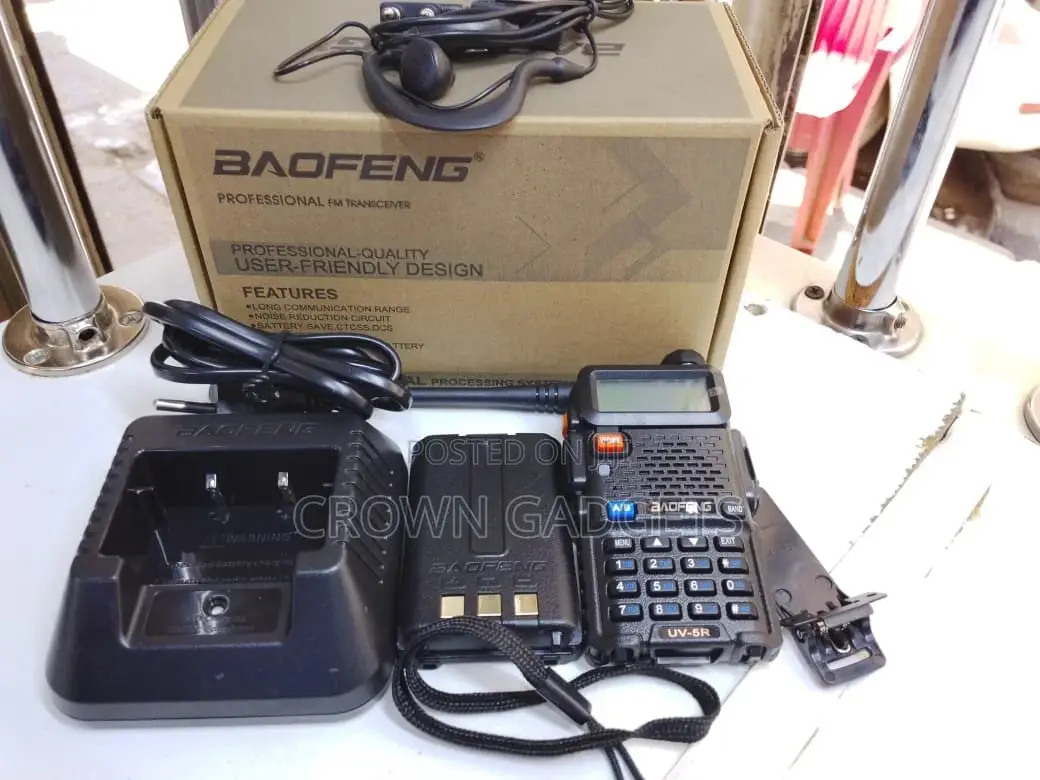 Baofeng Uv-5r Dual Band Handheld Radio With Led Torch