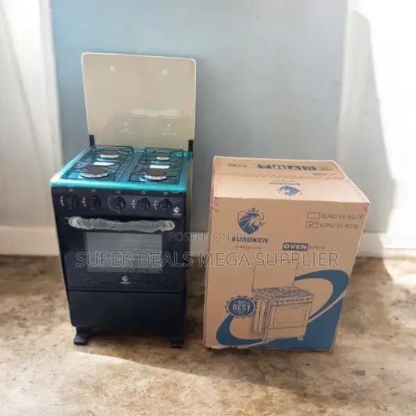Free Standing Cooker With Gas Oven Powerful Burners and Fast Heating