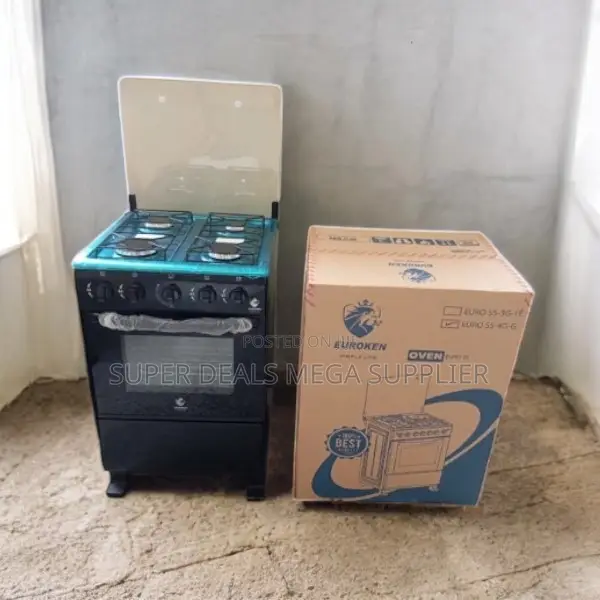 Free Standing Cooker With Gas Oven Designed for Even Heat Cooking