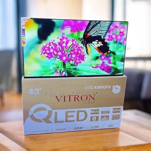 Bluetooth Activated Display Vitron 43 Inch Qled Smart Android Led Tv
