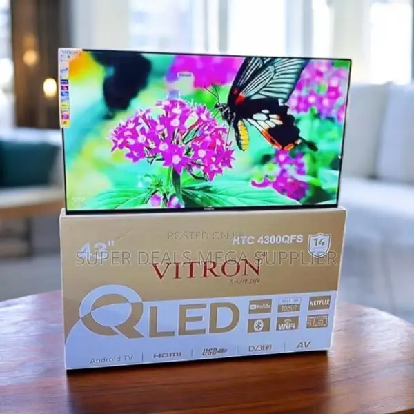 Wifi Connectivity Display Vitron 43 Inch Qled Smart Android Led Tv