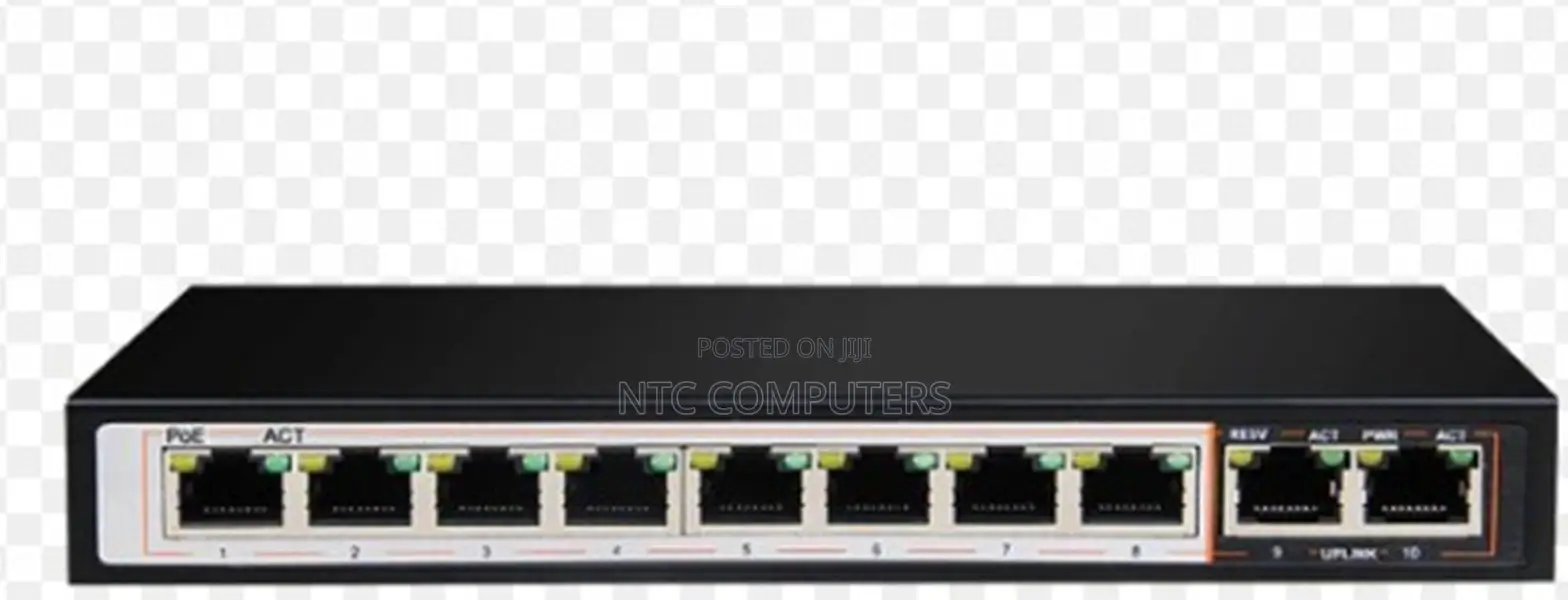 D-Link DGS-F1010p-E 120w 8+2 Port Gigabit Poe Switch
