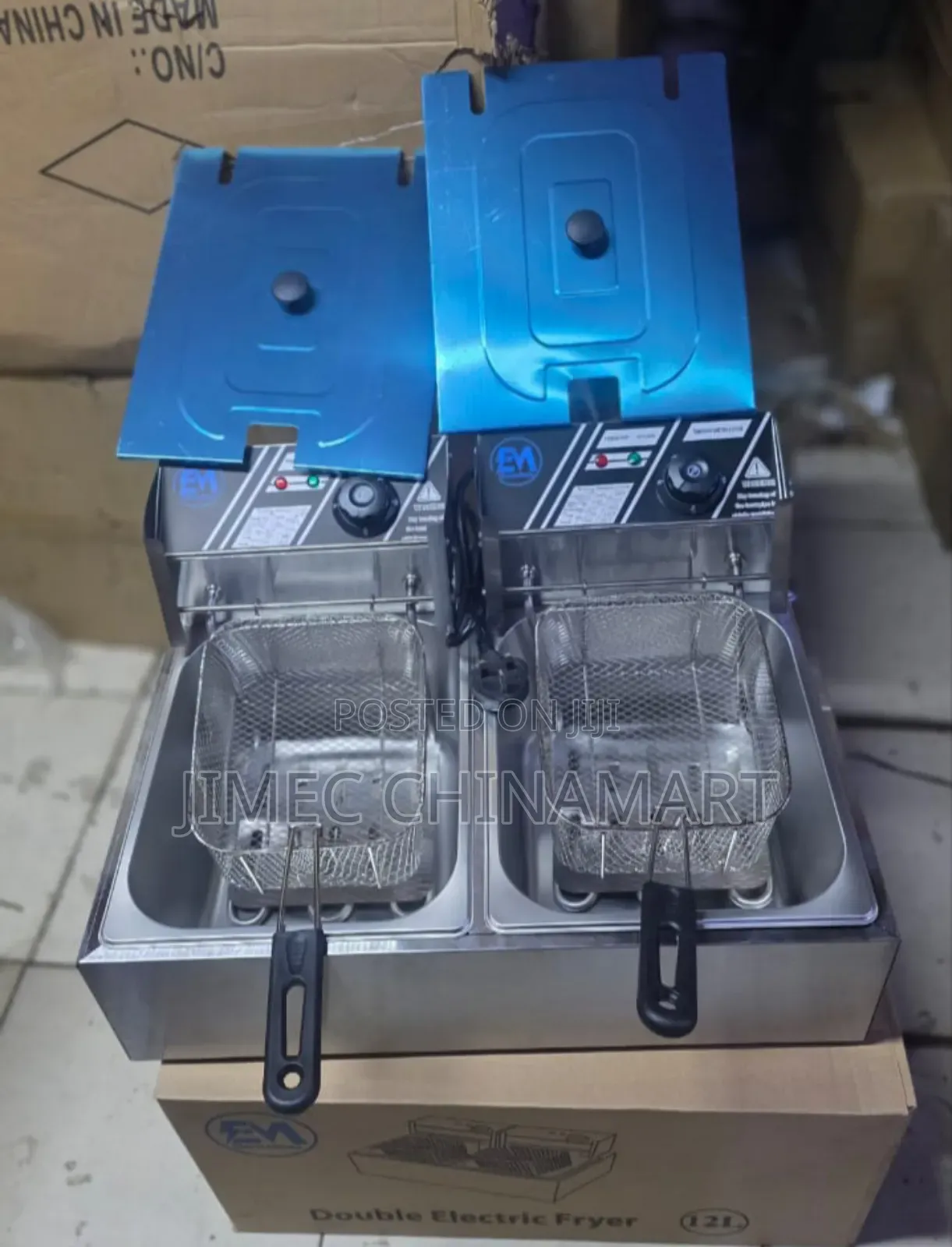 12l Electromate Double Deep Fryer (6+6l)