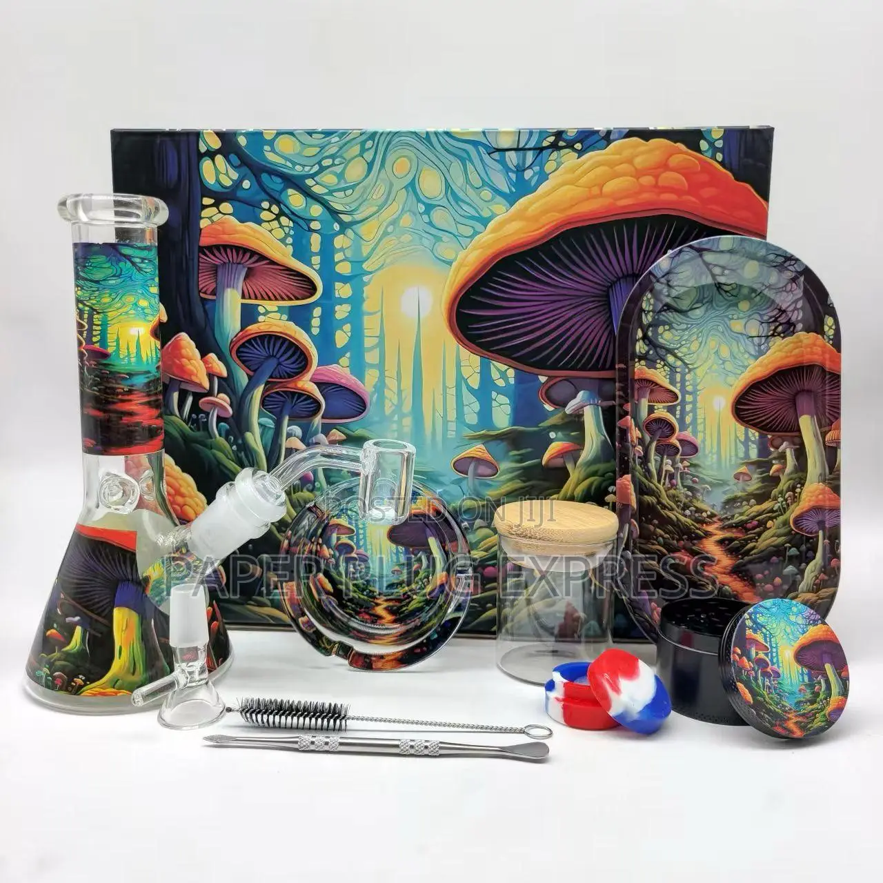 Multi-Accessory Mushroom Edition All-in-One Bong Kit