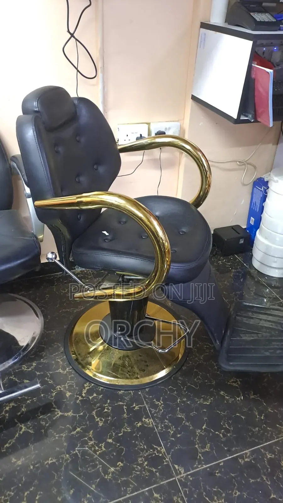 Golden Barber Chair