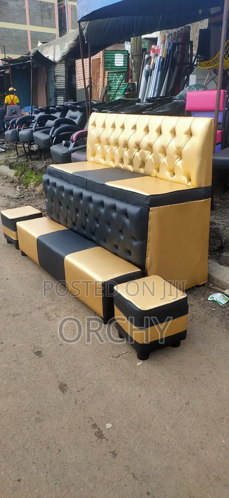 Golden 3seater Pedicure Couch