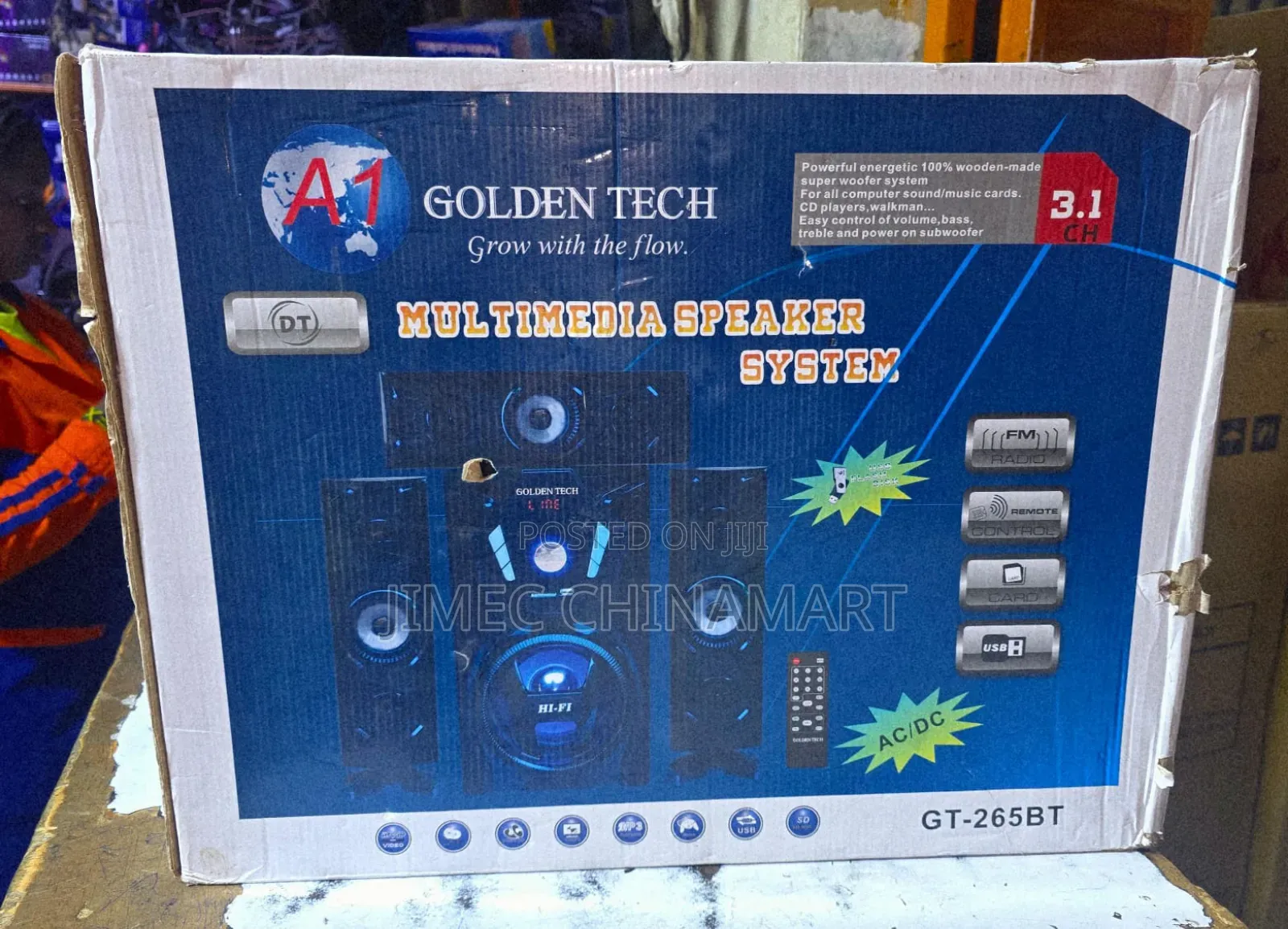 265bt 3.1 Golden Tech Multifunctional Speaker