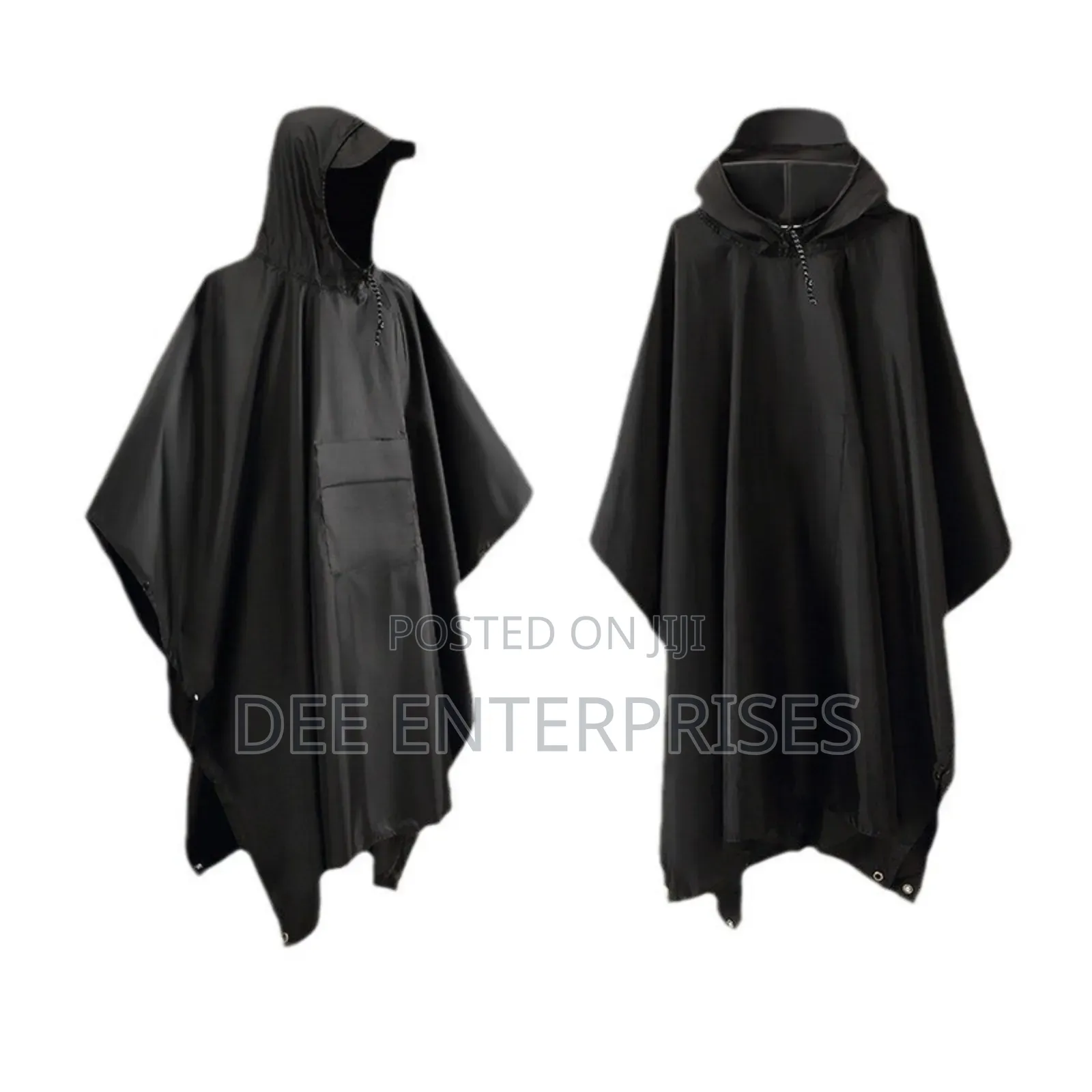 High Quality Unisex Adult Rain Poncho With Cap