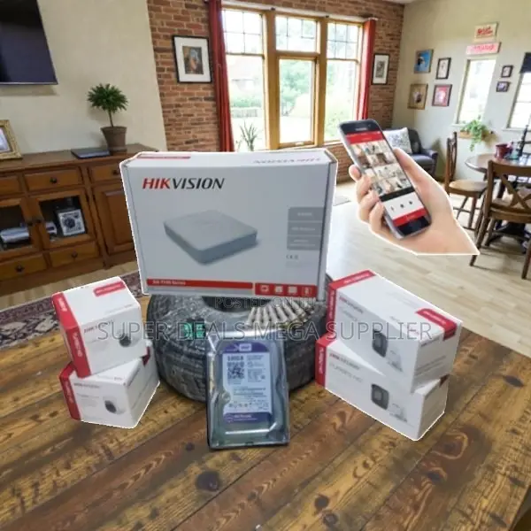 Hikvision 4 Turbo Hd CCTV Secure Home Surveillance Complete System Kit