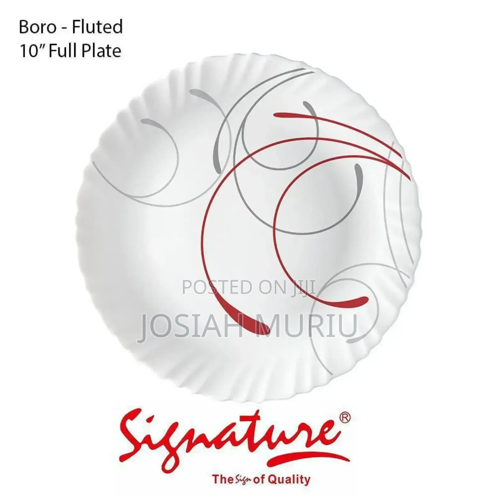 *Set of 6 Signature Plates 