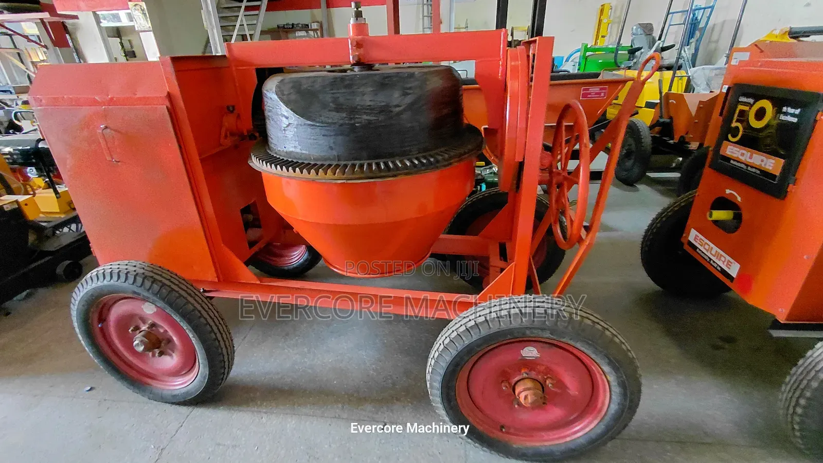 500l Indian Concrete Mixer Belt Driven Diesel Engine.