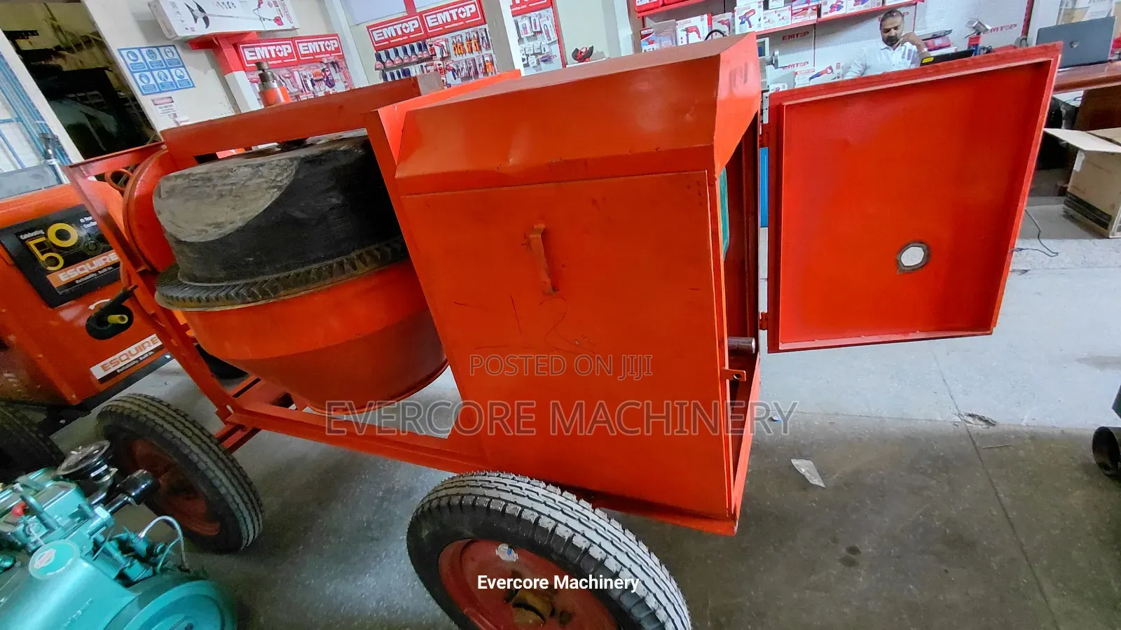 500l Indian Concrete Mixer Belt Driven Diesel Engine.