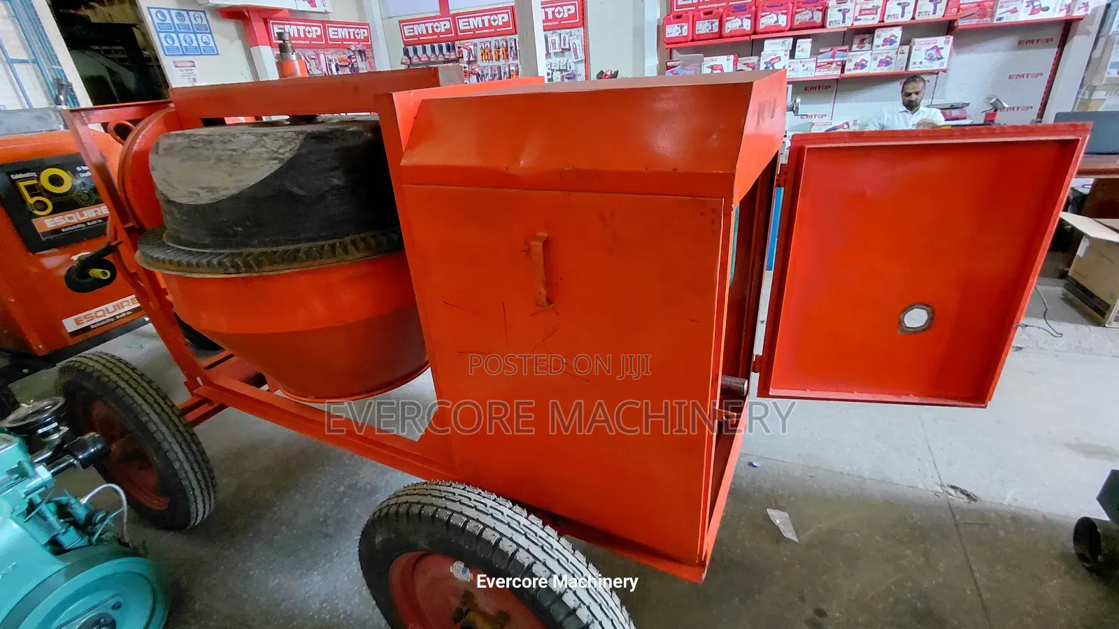 500l Indian Concrete Mixer Belt Driven Diesel Engine.
