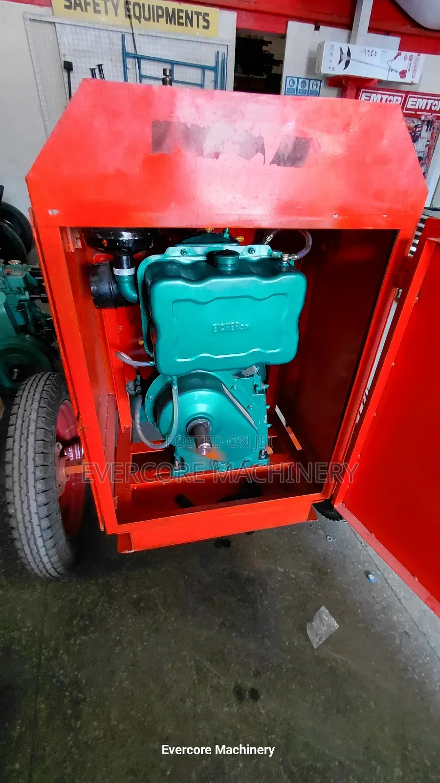 500l Indian Concrete Mixer Belt Driven Diesel Engine.