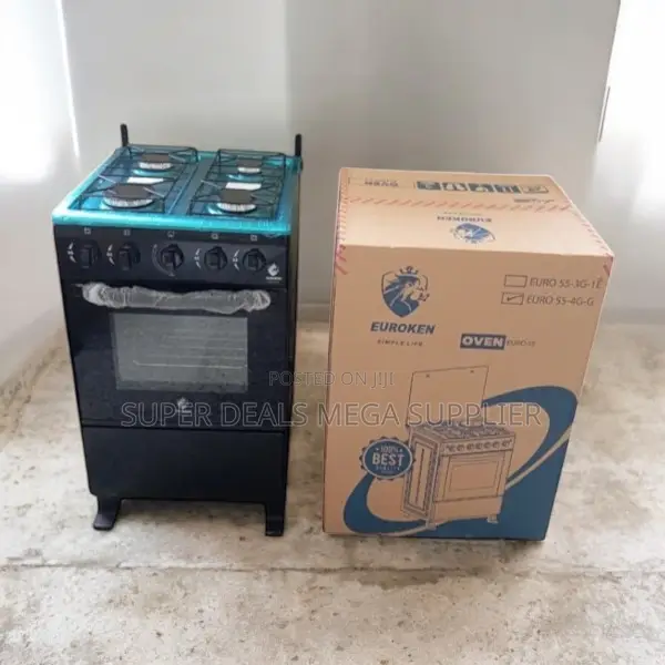 Free Standing 4 Burner Gas Cooker With Oven 50x55x84cm Size