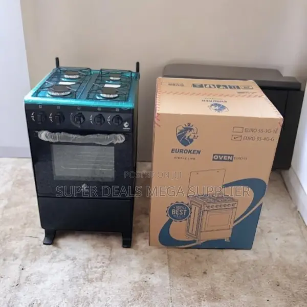 High Durability Body 50x55x84cm Gas Cooker With Oven 4 Burner