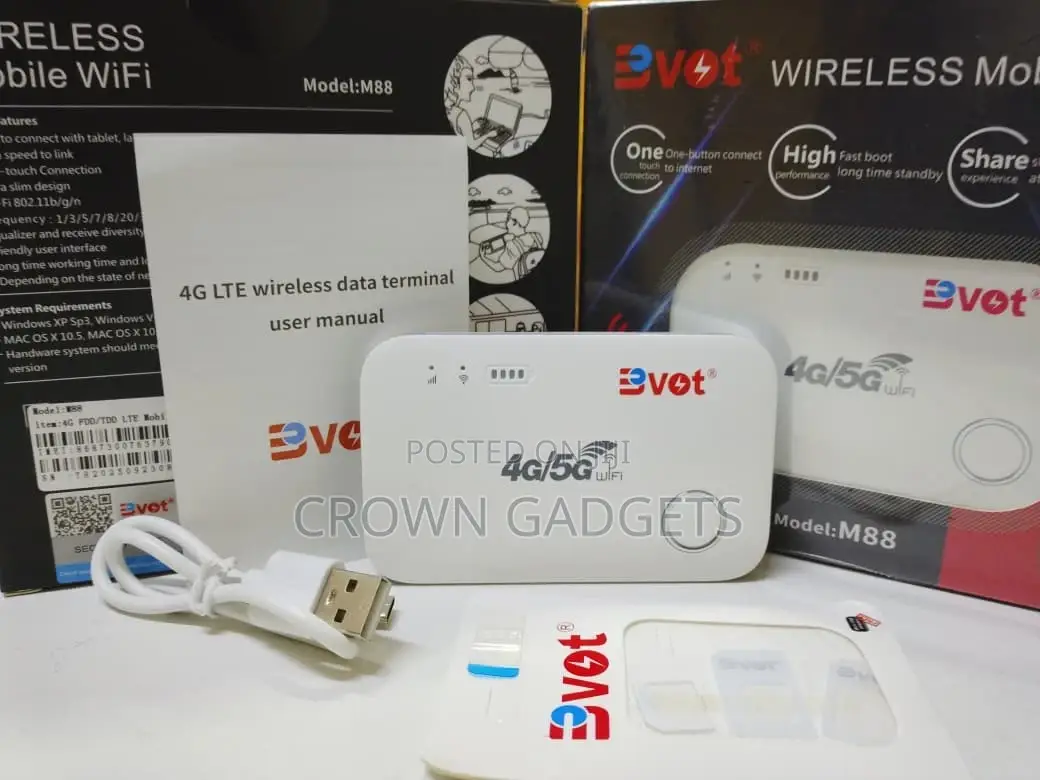 Bvot M88 4g/5g Portable Mobile Wifi Router With Battery