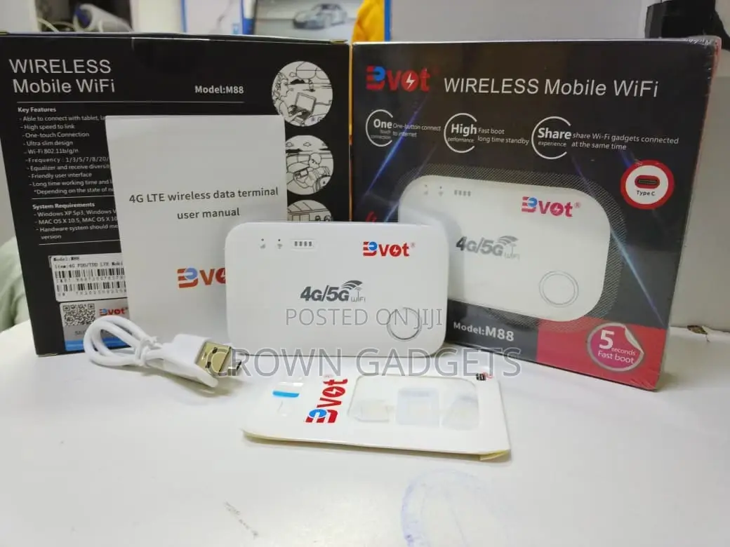 4g/5g Mobile Wifi Hotspot Bvot M88 Fast Boot Router