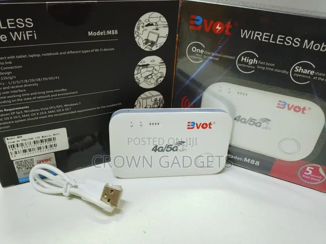 Bvot M88 Pocket Wifi Router With 2100mah Battery