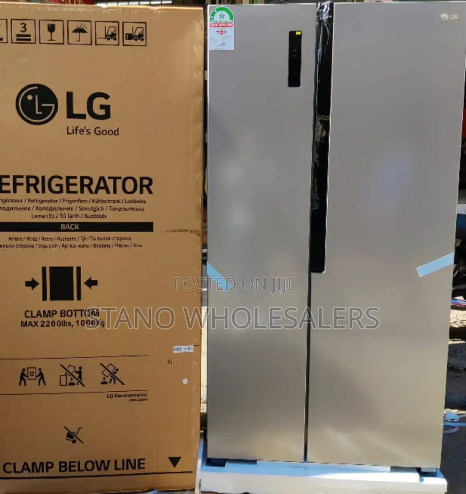 No Frost 519litres Lg Side*Side Fridge