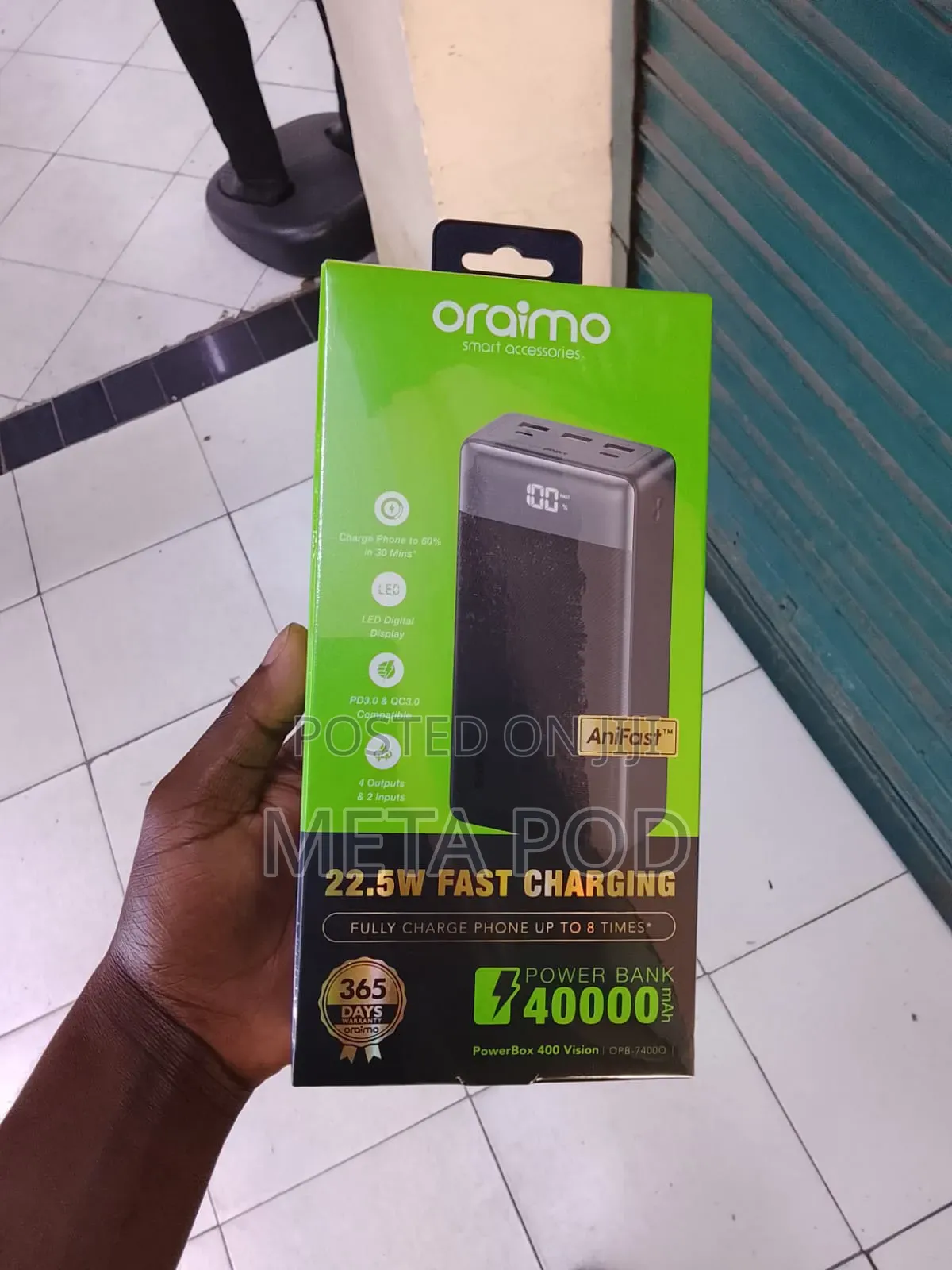 Oraimo Power Bank 40000mah Opb-7400q