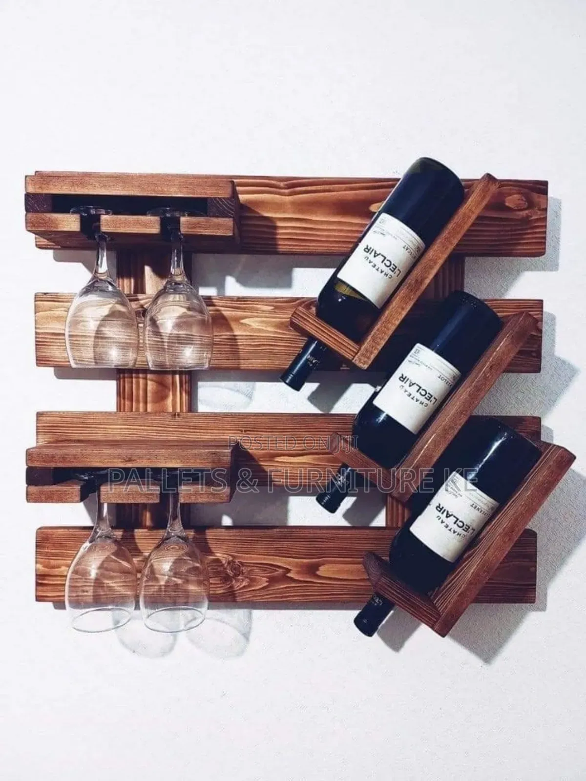Stacked Pallet Wine Rack