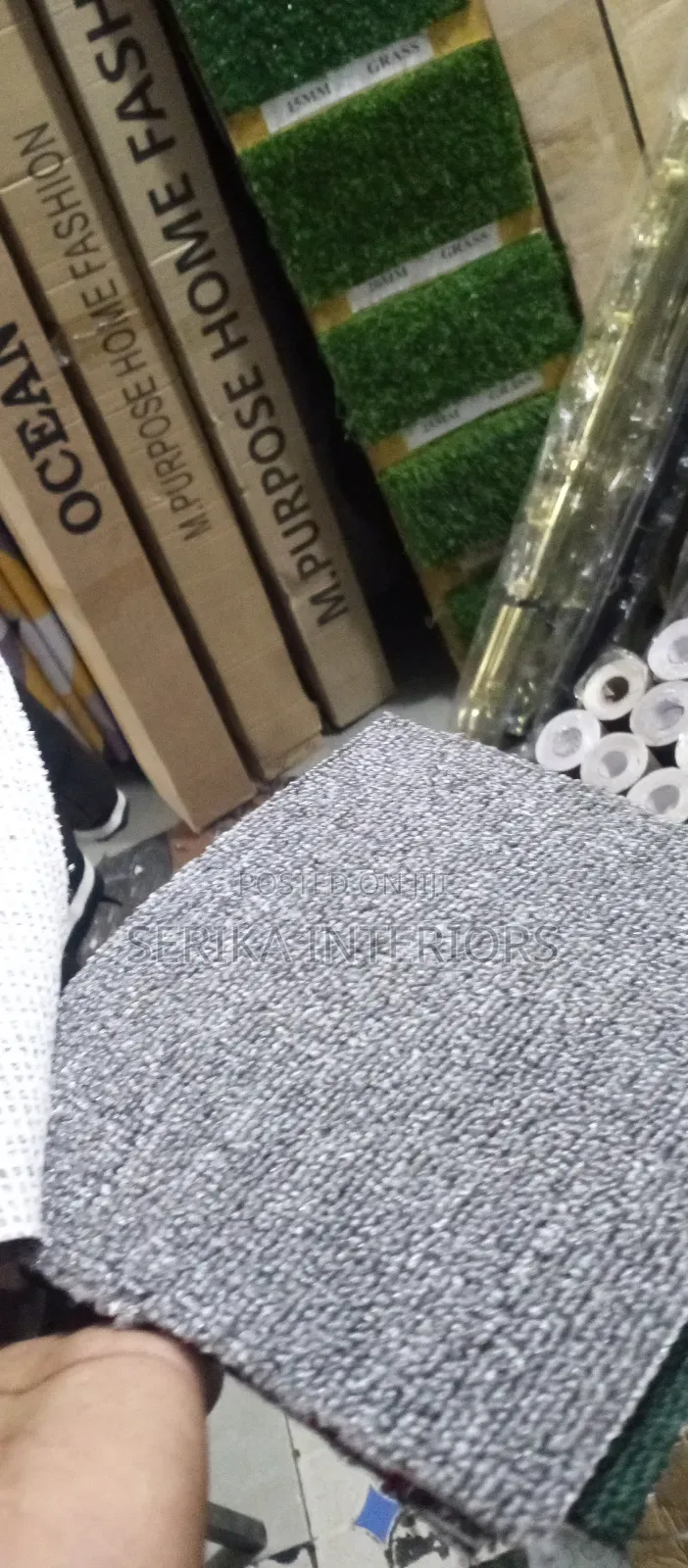 Light Grey Office Carpets Church Carpets Environmental Friendly Fixing