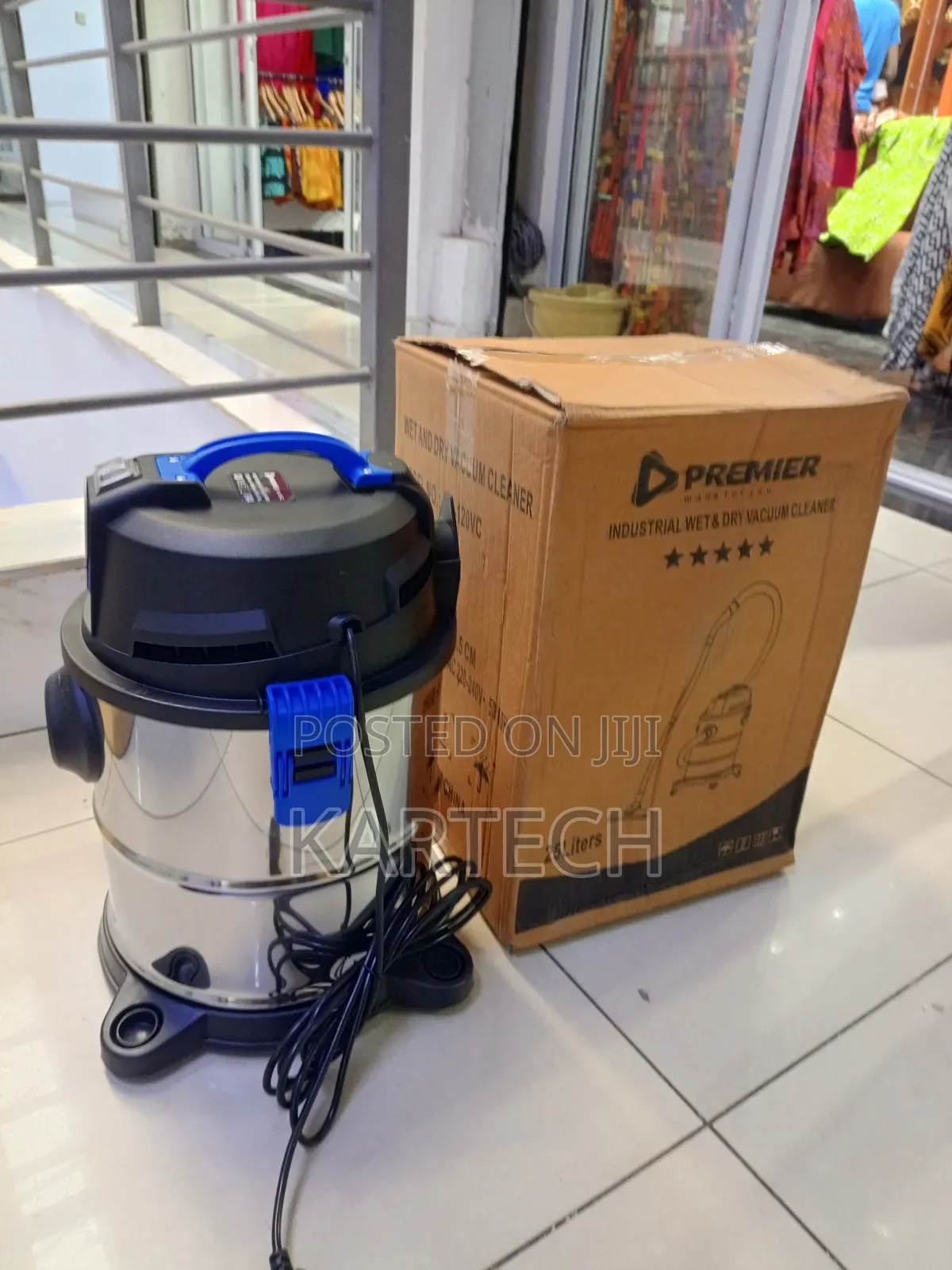 Premier Industrial Wet Dry Vacuum Cleaner – 25 Liters