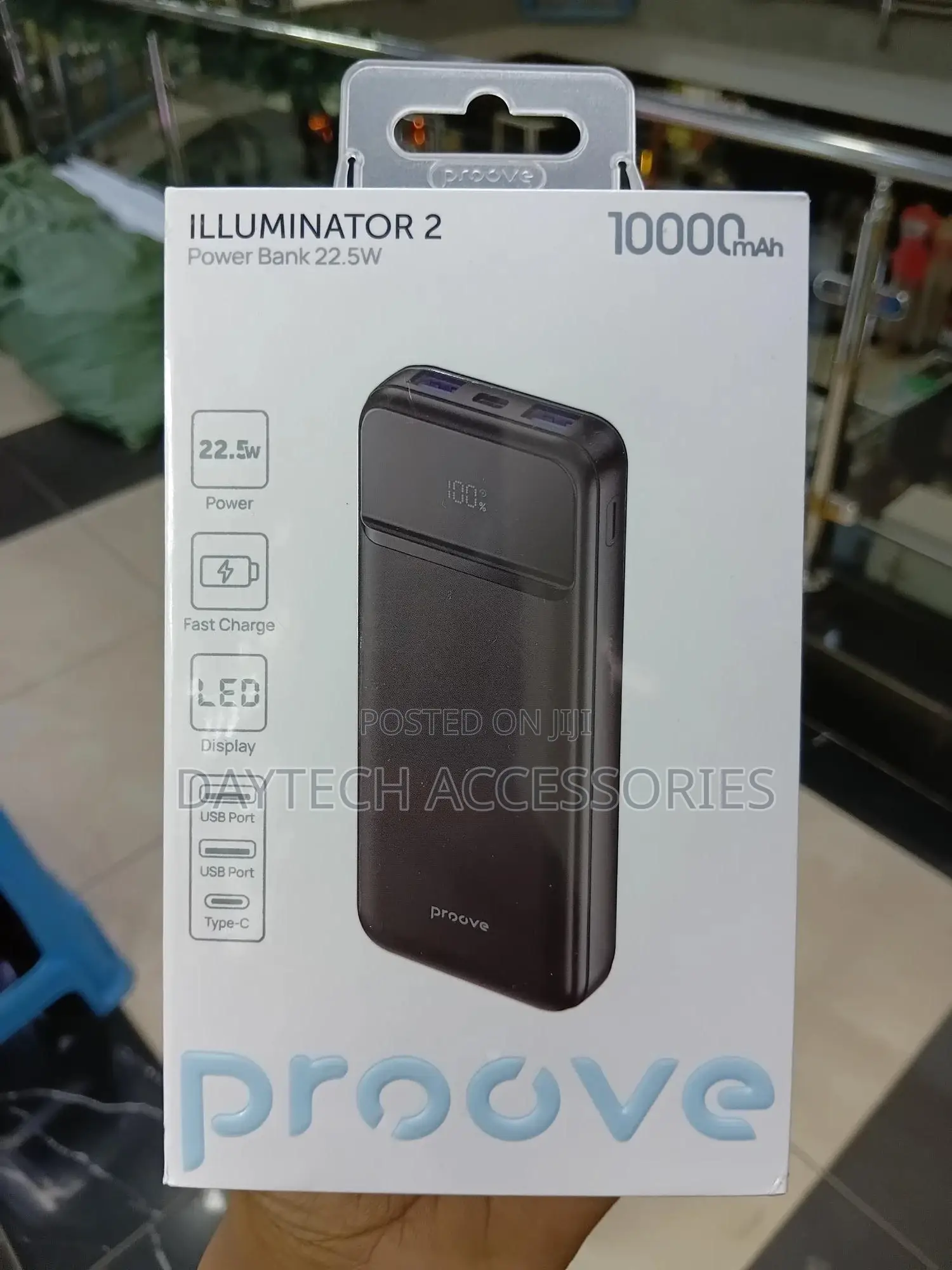 Proove Illuminator 2 10000mah 22.5w Black Power Bank