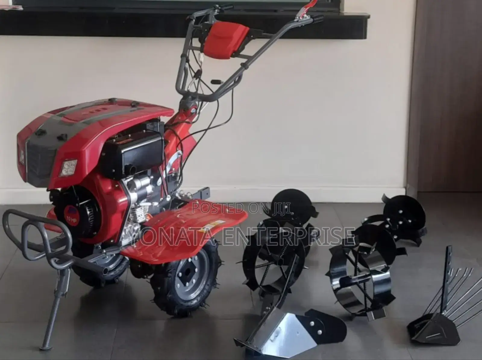 Agricultural Power Tiller 10hp With Tilling Accessories