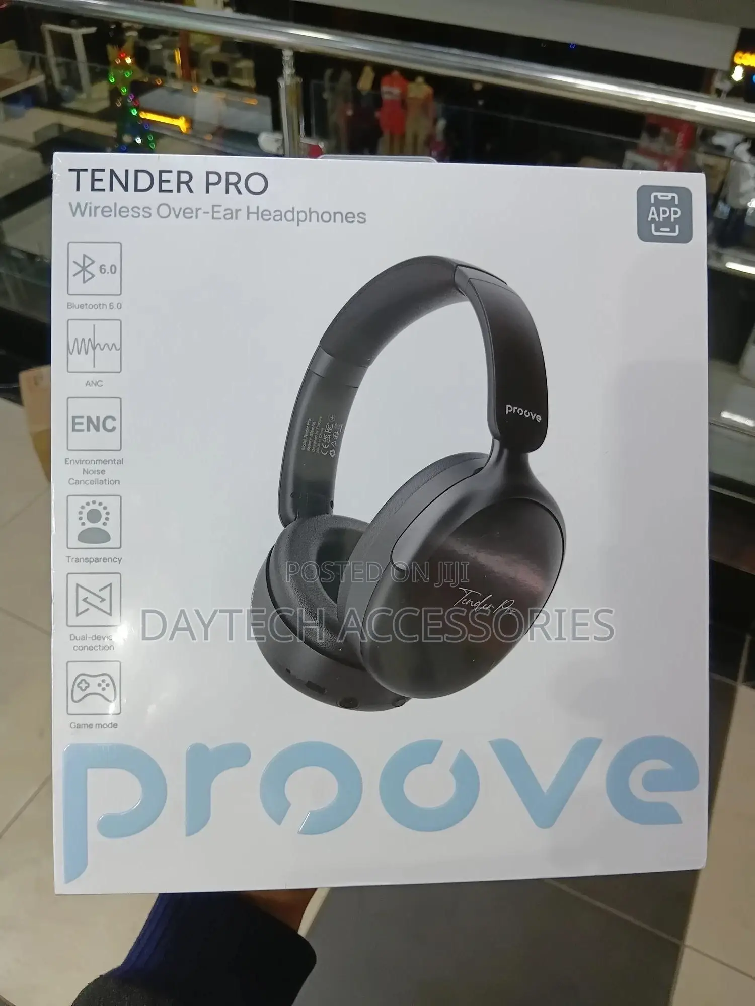 Proove Tender Pro Hptp0001ap01 Black Wireless Headphones.