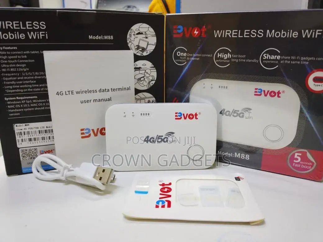 Bvot M88 4g/5g Pocket Wifi Router With Fast Boot