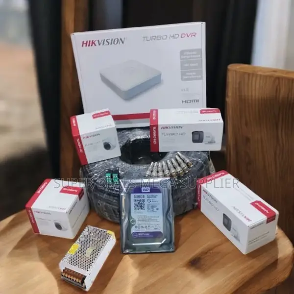 Hikvision 4 Turbo 1080p Full Hd CCTV Cameras System Kit Easy Setup