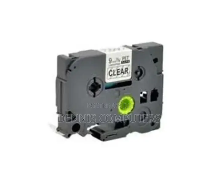 Brother 9mm X 8m Black on Clear Label Tape