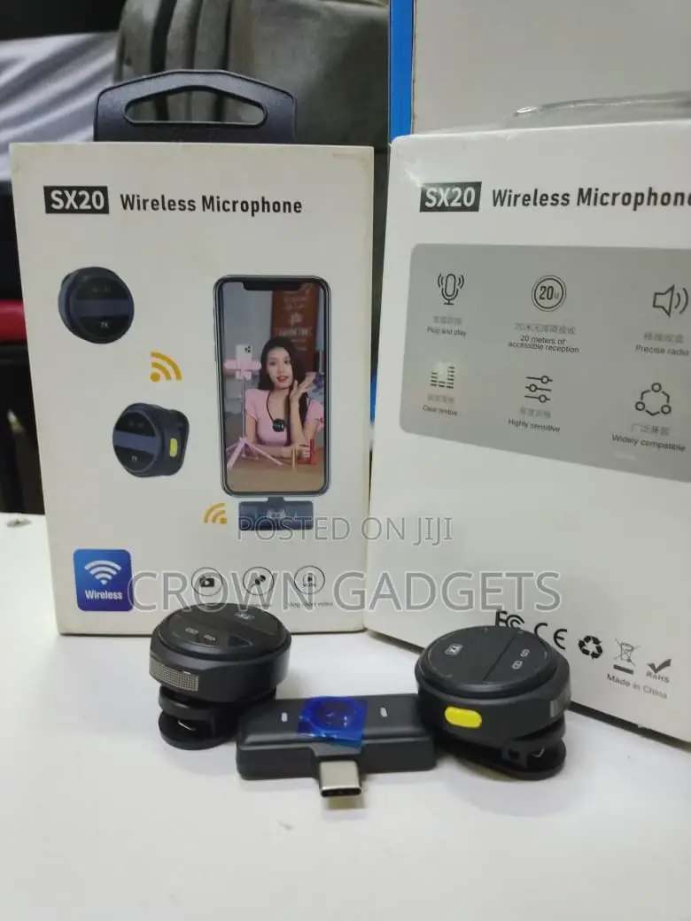 Sx20 2.4g Wireless Microphone for Vlogging Interviews